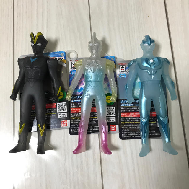 BANDAI - ナムコ限定 ウルトラマン ソフビ フィギュア 3点セットの通販