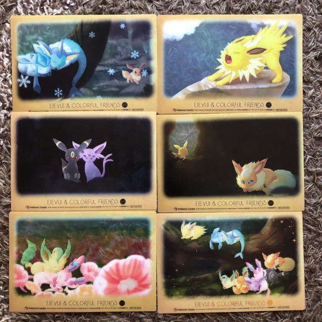 ポケモンセンター イーブイ カラフルレンズ クリアカード6種 非売品