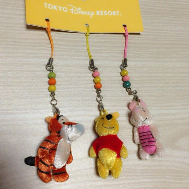 Disney - プーさんストラップセットの通販 by r's shop｜ディズニー