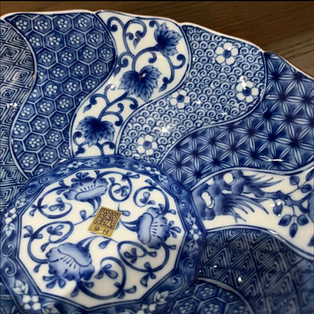 龍峯窯 染付 祥瑞 大鉢 1点の通販 by 花 と 器 と 猫 と .͙✼̥୭⁺｜ラクマ