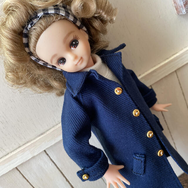 リカちゃん 洋服 ネイビー❤️スプリングコート ハンドメイドの通販 by