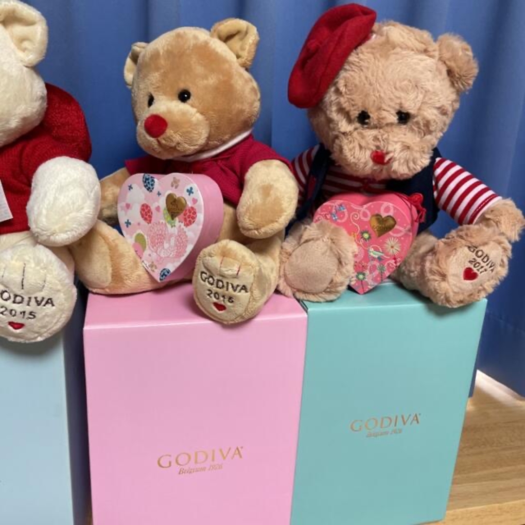 GODIVAゴディババレンタインデークマさんセットくまのぬいぐるみの通販