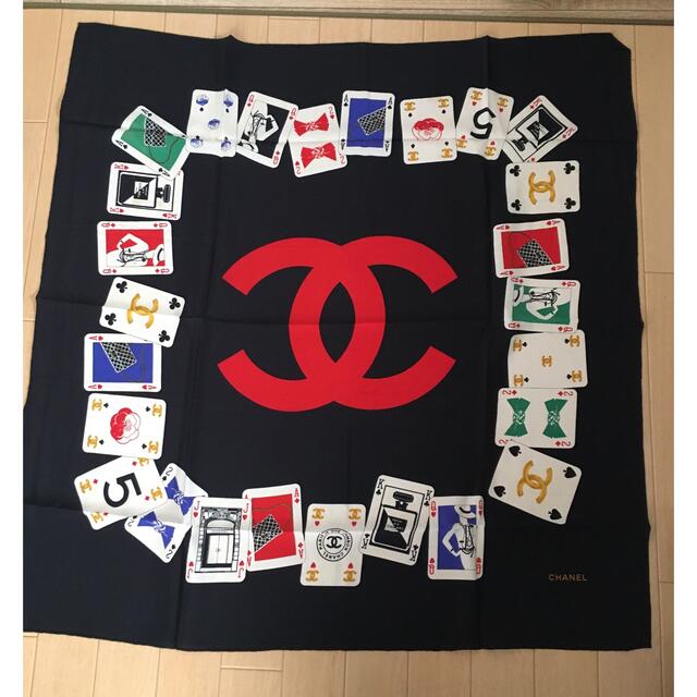 CHANEL - シャネル♡レア♡トランプ柄スカーフ♡の通販 by 小悪魔's