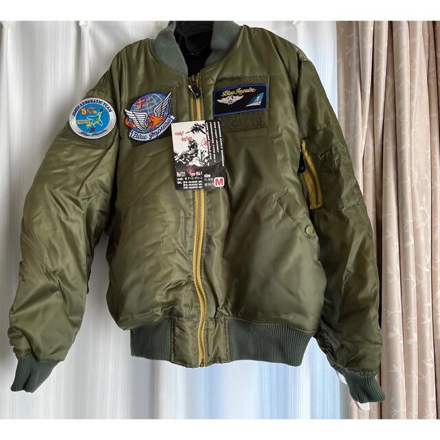 レア 未使用 自衛隊 航空祭 MA-1 ブルーインパルス50thの通販 by