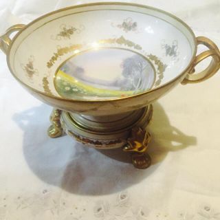 Noritake - ［1921年〜］オールドノリタケ 取っ手付ボール＆三本の猫足