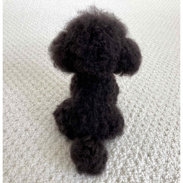 羊毛フェルト＊トイプードル＊黒＊犬の通販 by ついてる's shop｜ラクマ