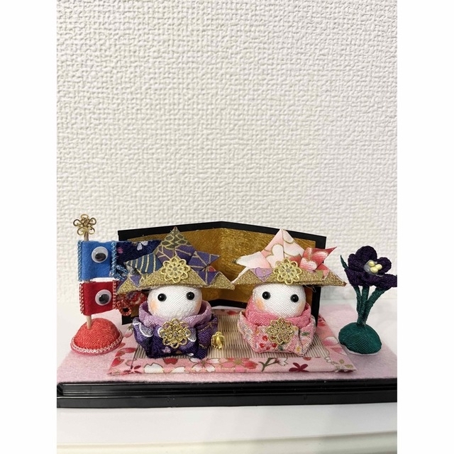 つまみ細工 雛人形 五月人形 2wayの通販 by さち(購入前に必ずコメント