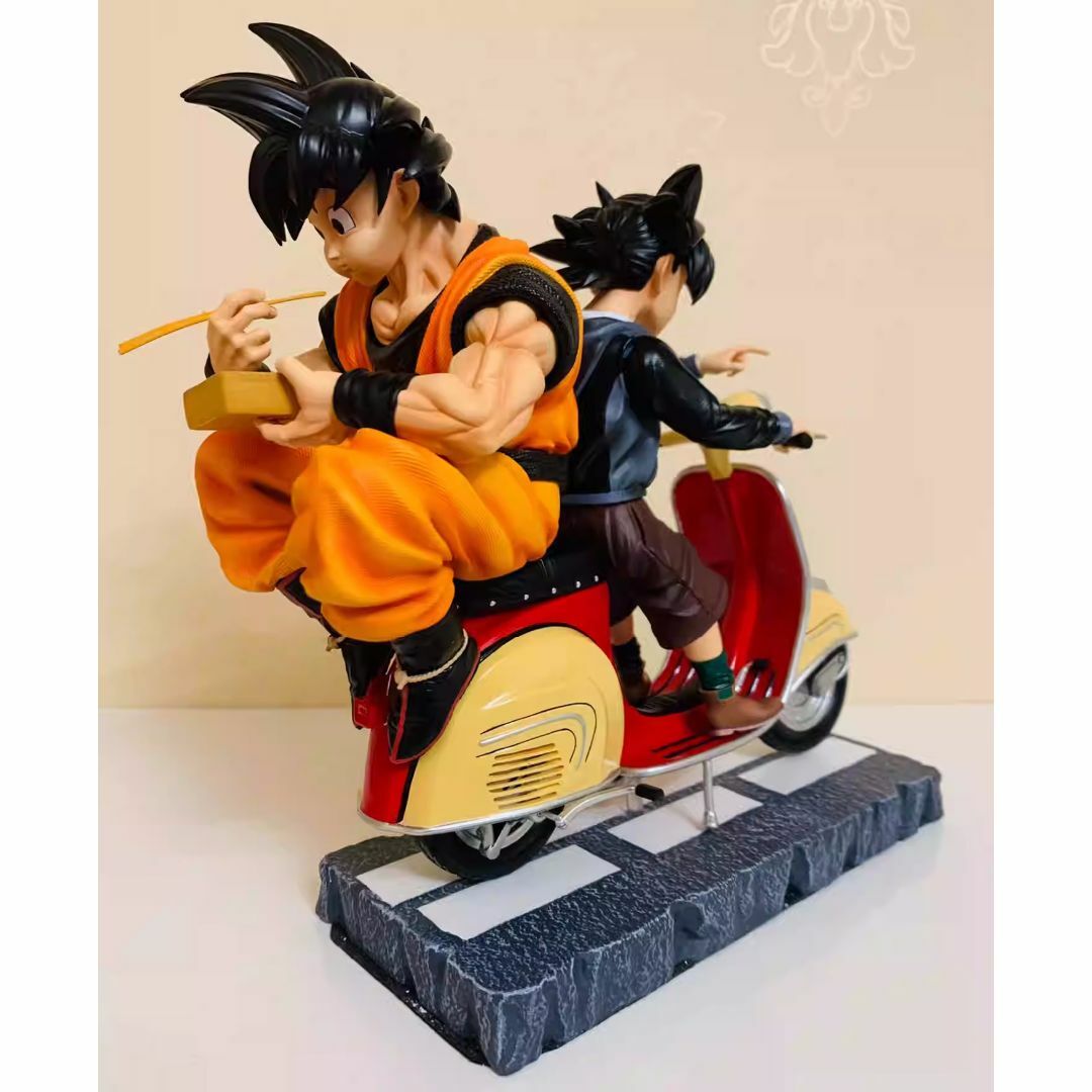 ドラゴンボール 孫悟空 悟飯 バイク フィギュア ガレージキット 1/6