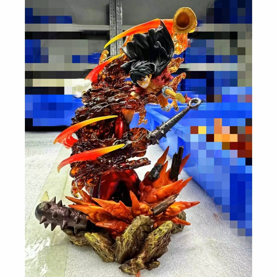 ワンピース レッドロック ルフィ 業火拳銃 ガレージキット フィギュア