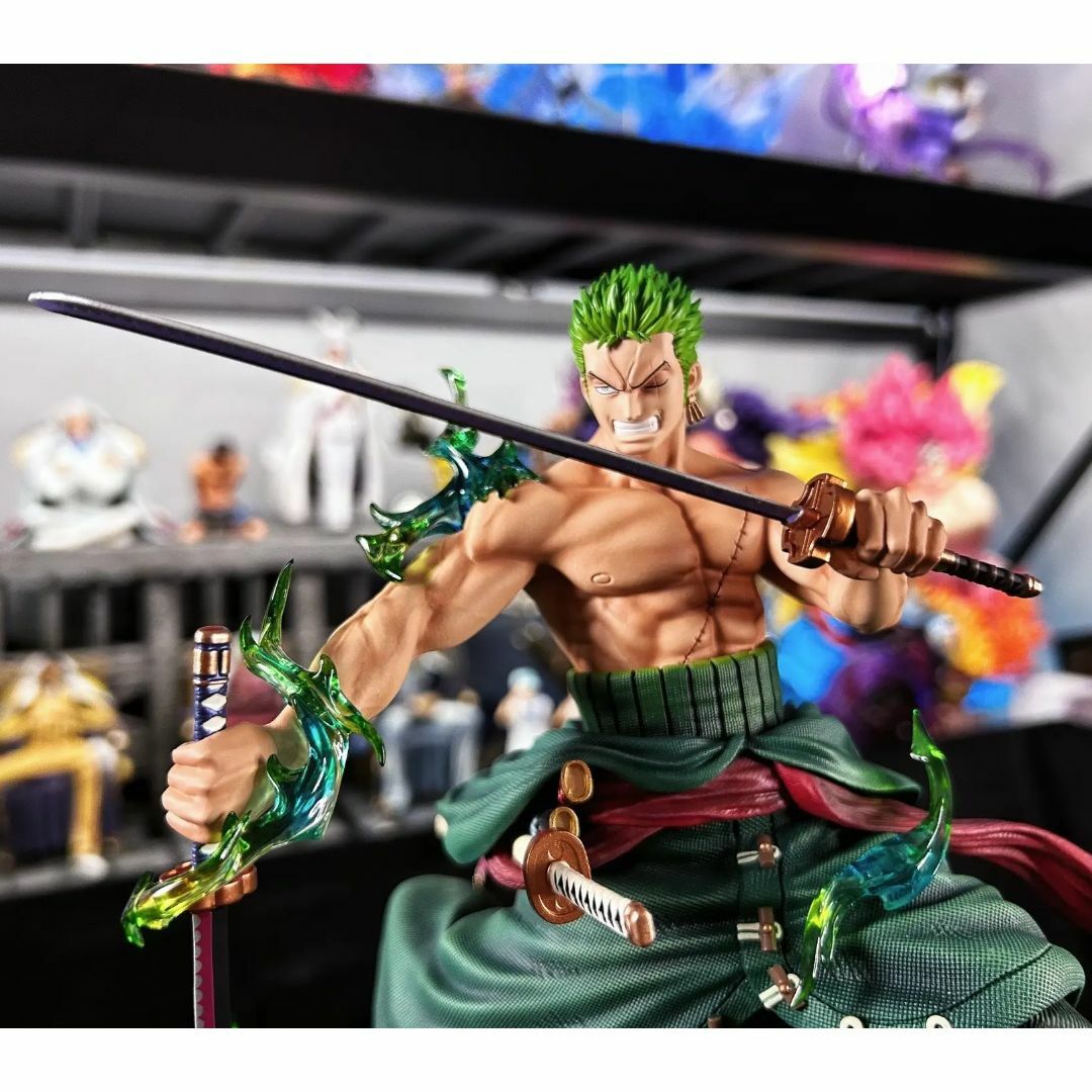 ワンピース ロロノア・ゾロ フィギュア ガレージキット LXスタジオ 緑