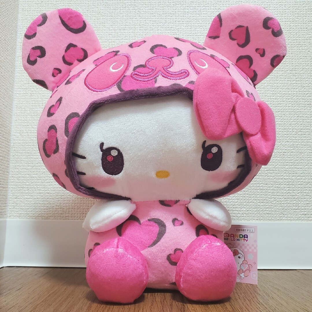 ハローキティ - 【新品・未使用】パンダハローキティ ピンク ヒョウ柄