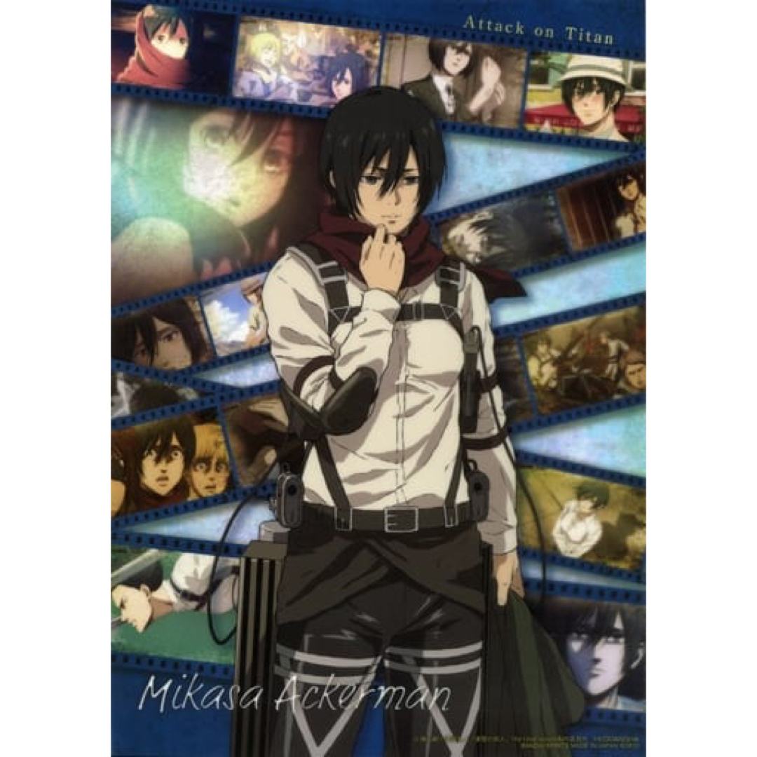 進撃の巨人 ミカサ・アッカーマン ビジュアルアートポスターの通販 by