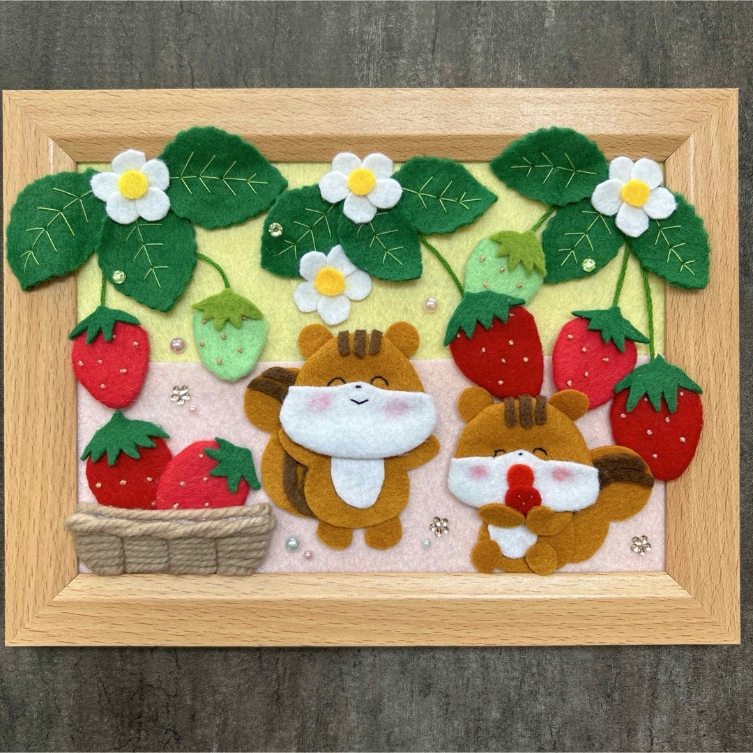 フェルト飾り フェルトリース 季節飾りの通販 by kias's shop｜ラクマ