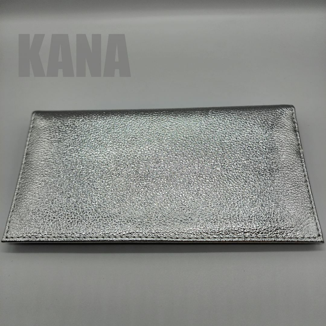 皇居売店の財布（長財布）銀色、シルバー（本革、菊の御紋入り）の通販