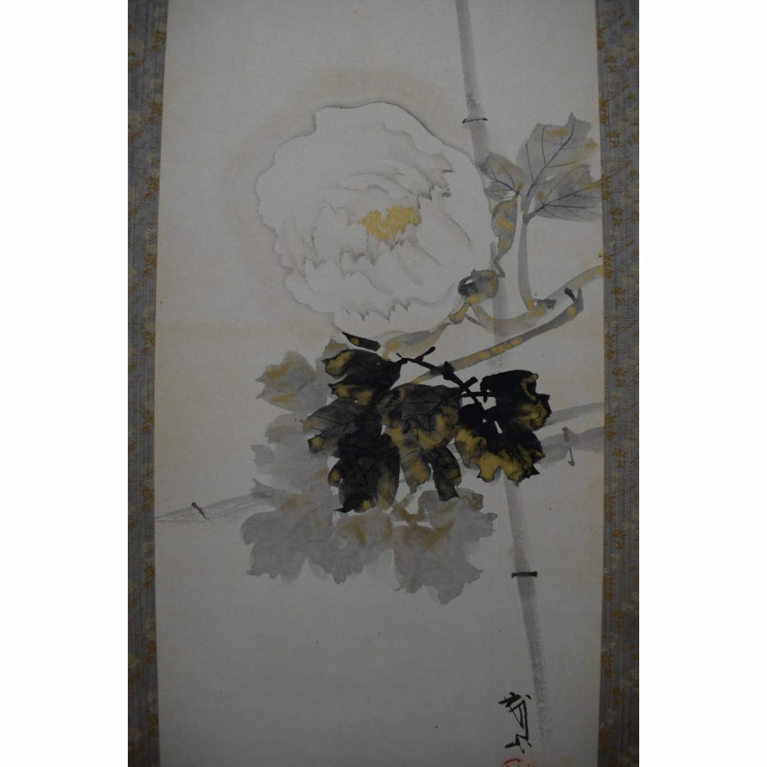 真作】木村武山/牡丹図/花之図/掛軸☆宝船☆Y-348の通販 by 掛軸✩宝船