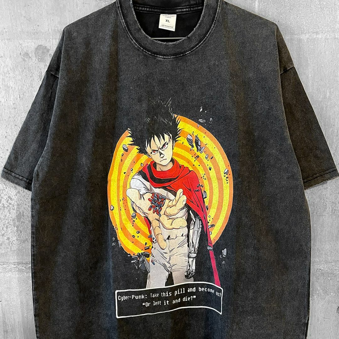 AKIRA アキラ 島鉄雄 映画 アニメ 漫画 tシャツ ヴィンテージ加工 原宿
