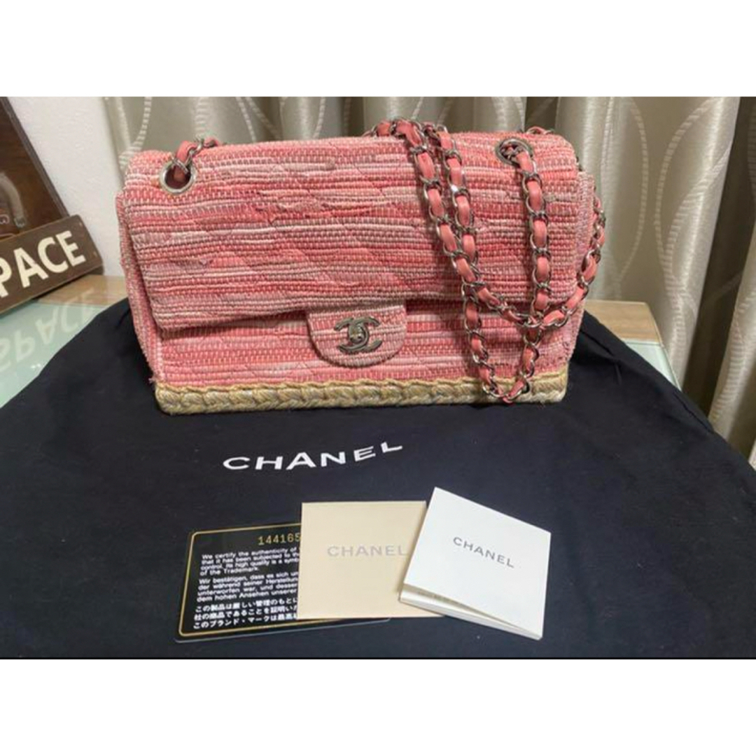 CHANEL - 【美品】紗栄子さん シャネル ツイード バッグ マトラッセ