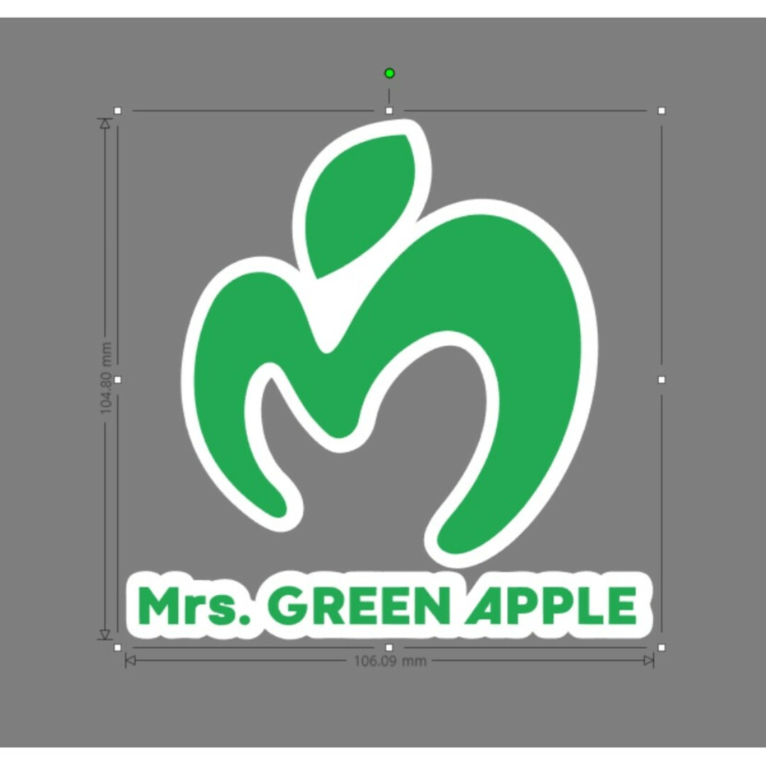 Mr.s Green Apple ロゴ ステッカー カッティングの通販 by ぺけたむ's