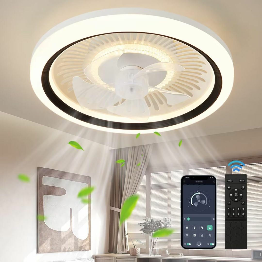 色:ブラック】ZXhome シーリングファンライト シーリングライト ファン