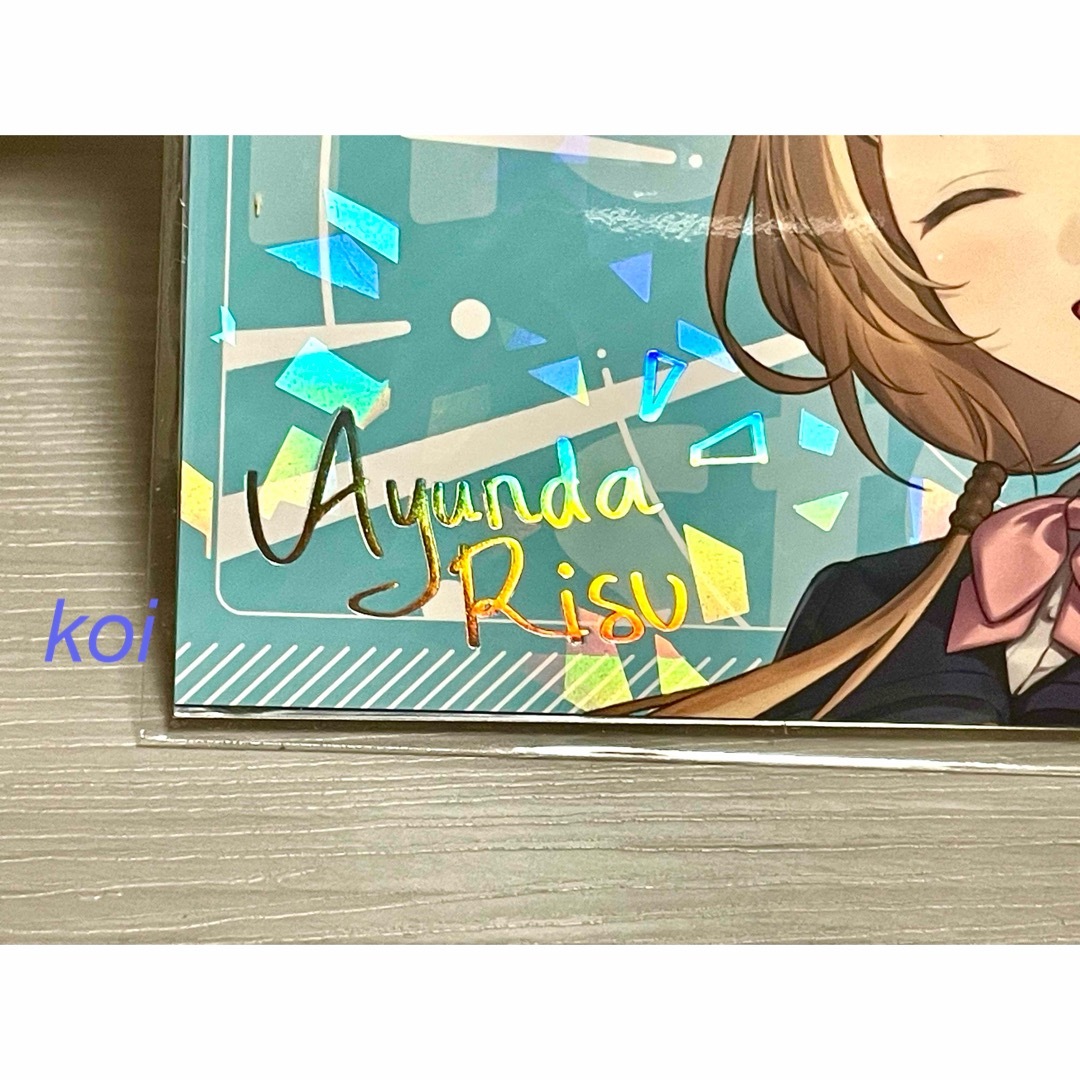 ホロライブ 東京キャラスト アユンダ・リス ランダムカード記念硬券風