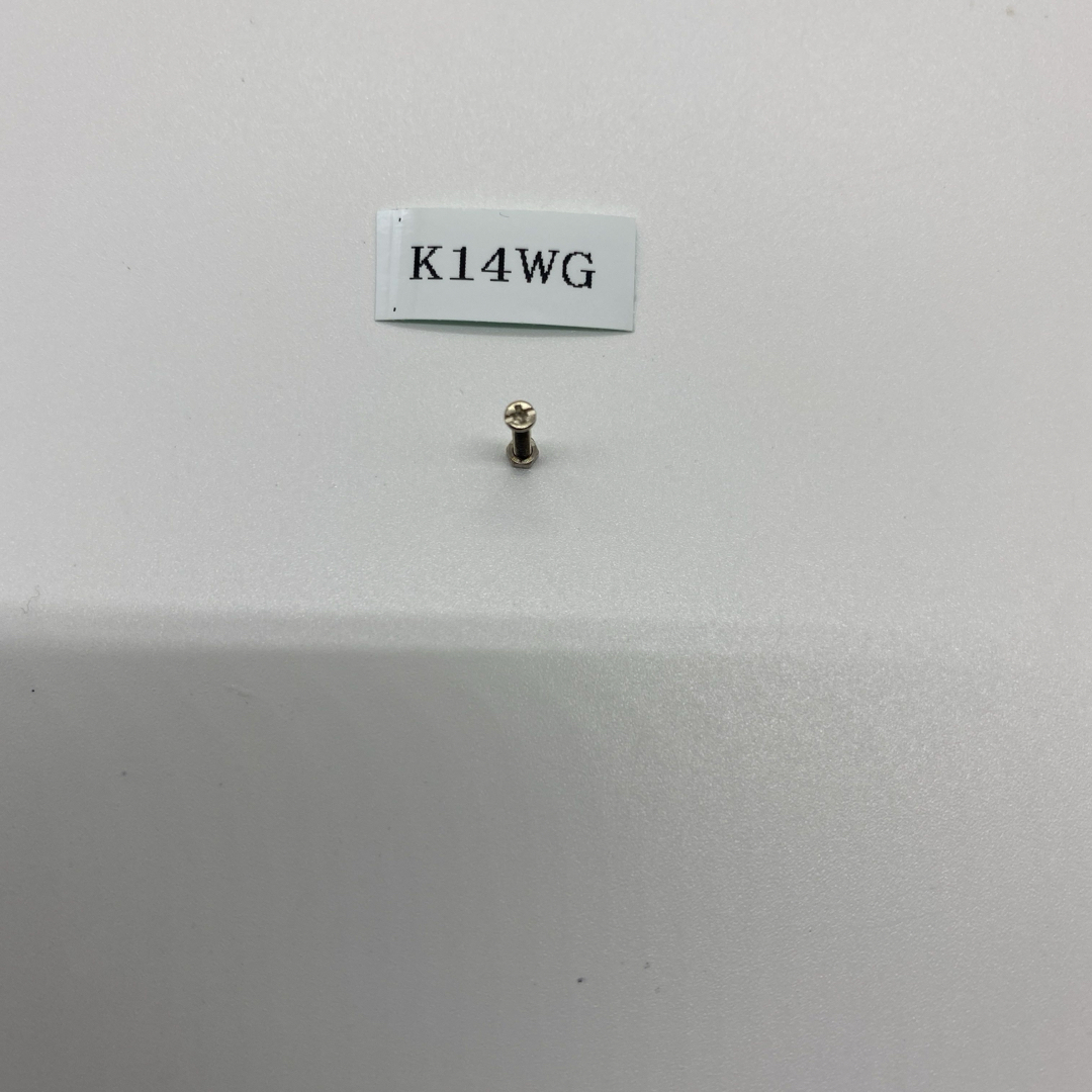 K14WG K14ホワイトゴールド 眼鏡用 ネジ4個 setの通販 by ダンボ's