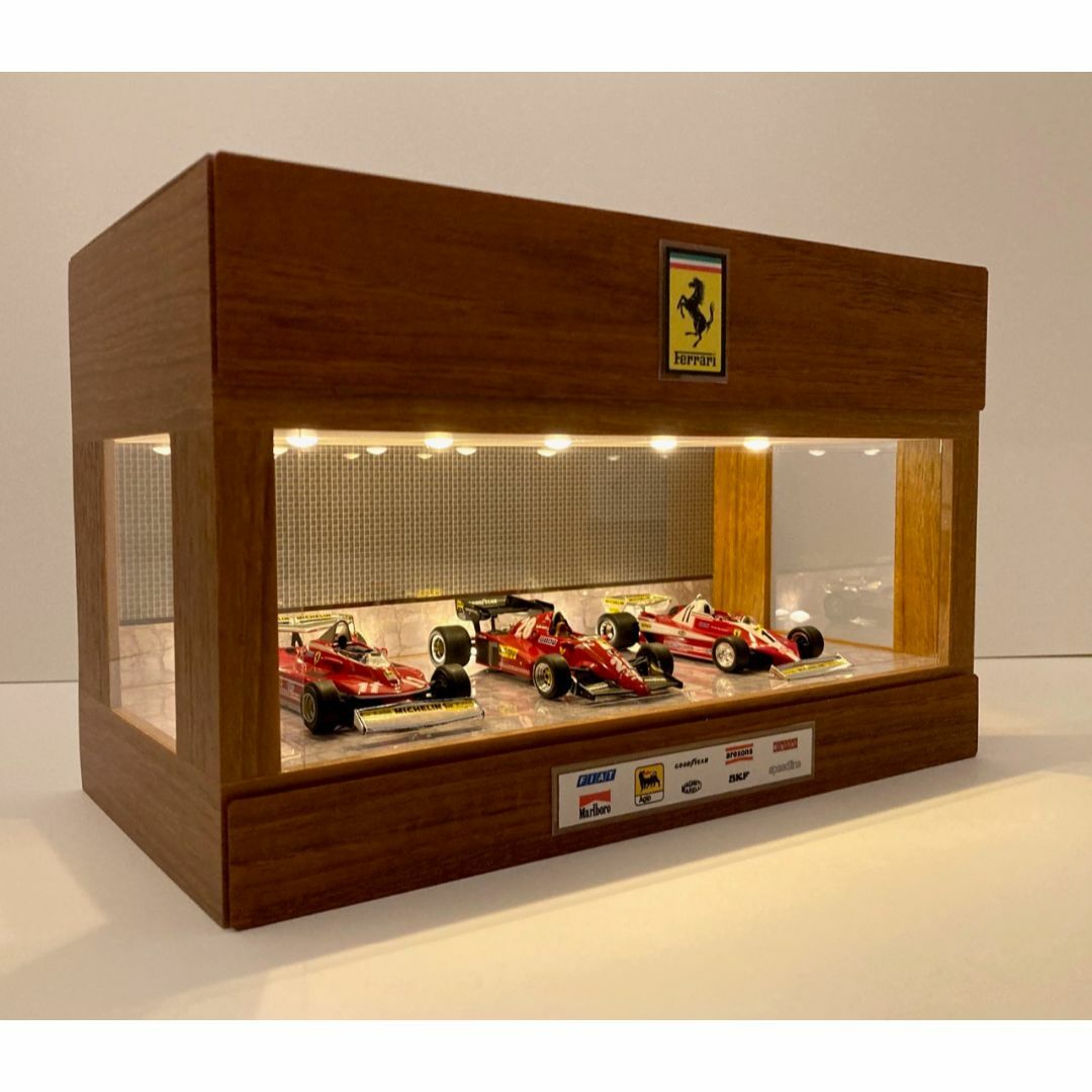1/43・乱張り＆モザイクタイル・ディスプレーBOX / 照明付ネオジオラマ