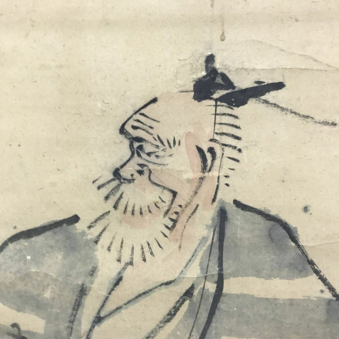 真作/与謝蕪村/任口俳人像画句/俳句/人物図/掛軸☆宝船☆AG-360の通販