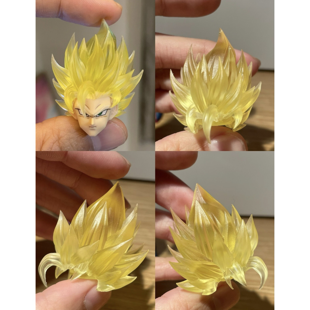 S.H.Figuarts用 孫悟空スパーサイヤ人2 ヘッドパーツ クリアの通販 by
