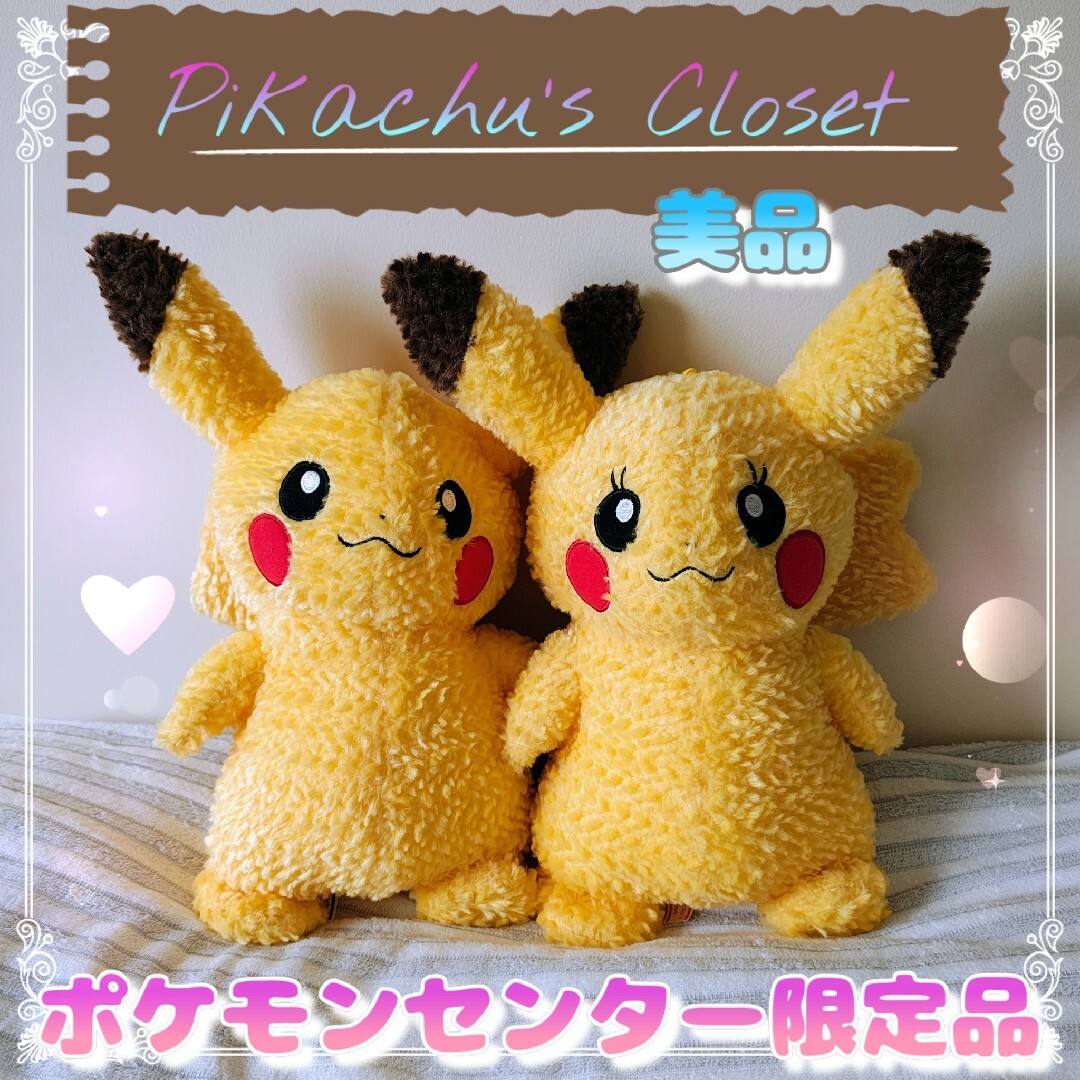 ポケモン - 美品 ピカチュウクローゼット オス・メス2体セット