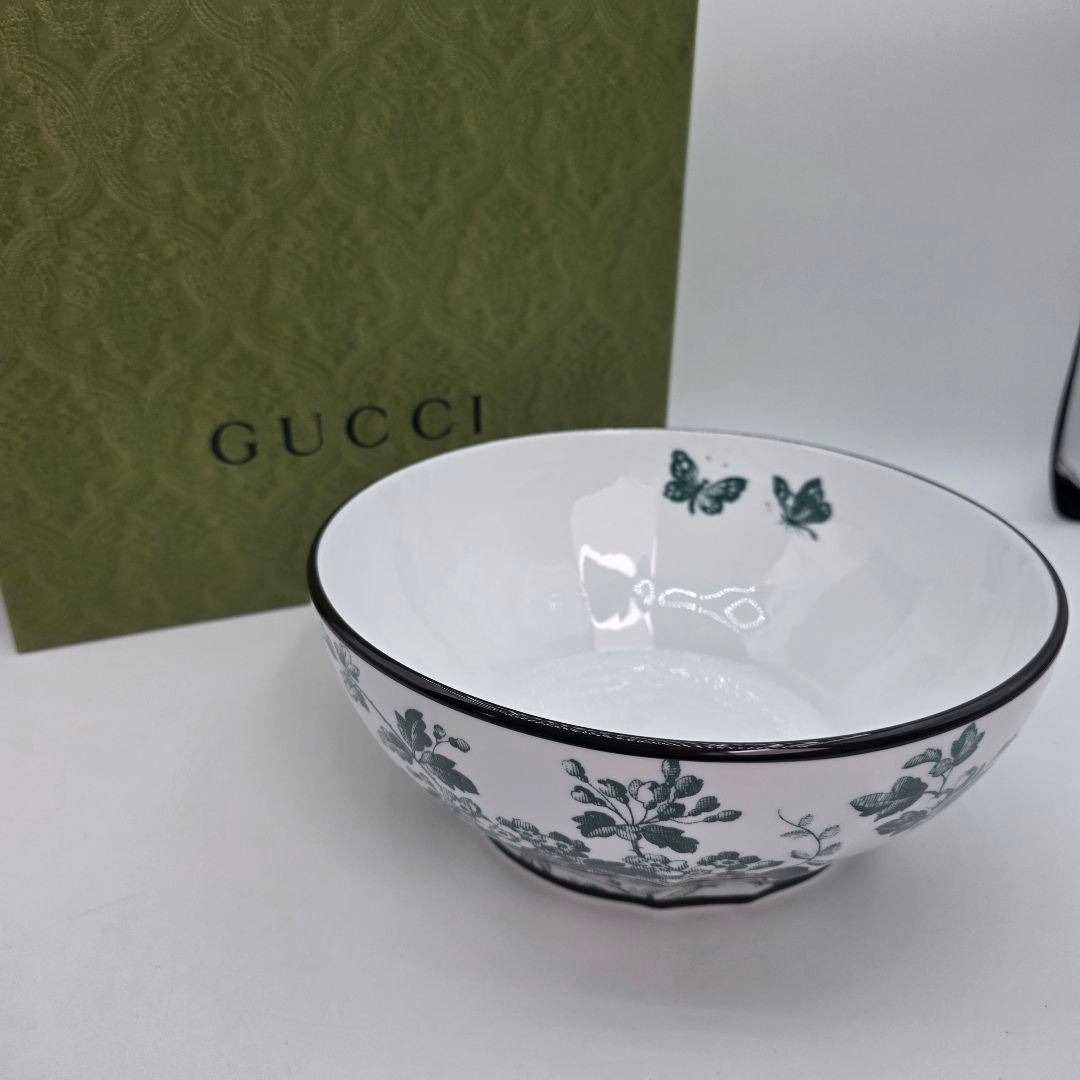 GUCCI - GUCCI ハーバリウム サラダボウル グリーン 箱付き 未使用保管