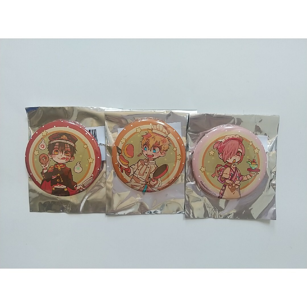 地縛少年花子くん プリンセスカフェ 缶バッジ 花子 源 光 ミツバ 三葉 惣助