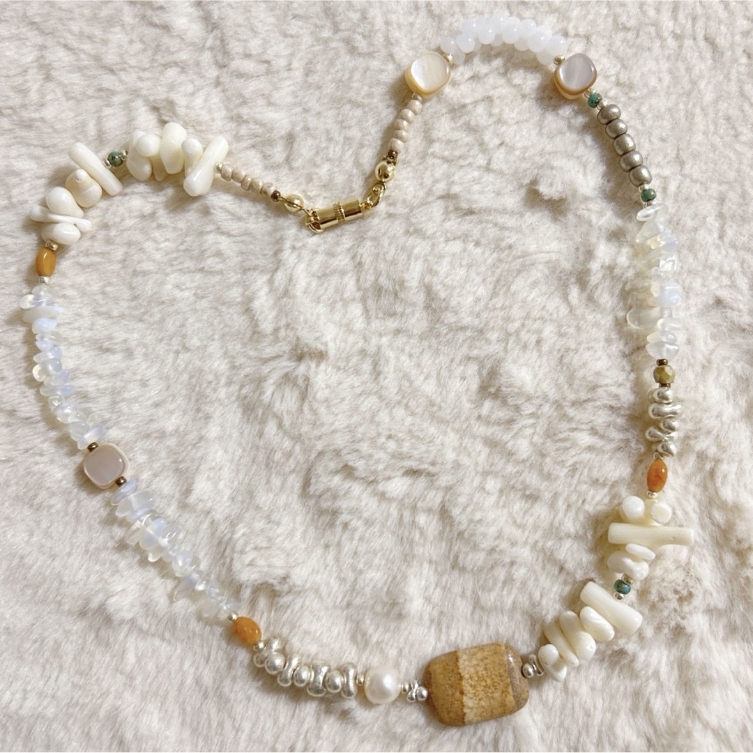 no.305／a´moureve ビーズネックレス ハンドメイド no.157／a'moureve