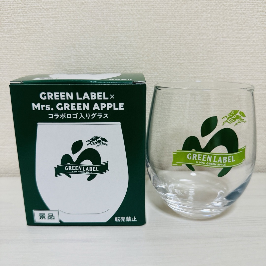 Mrs.GREEN APPLE ロゴ入グラス グリーンラベル ミセス キリン淡麗の