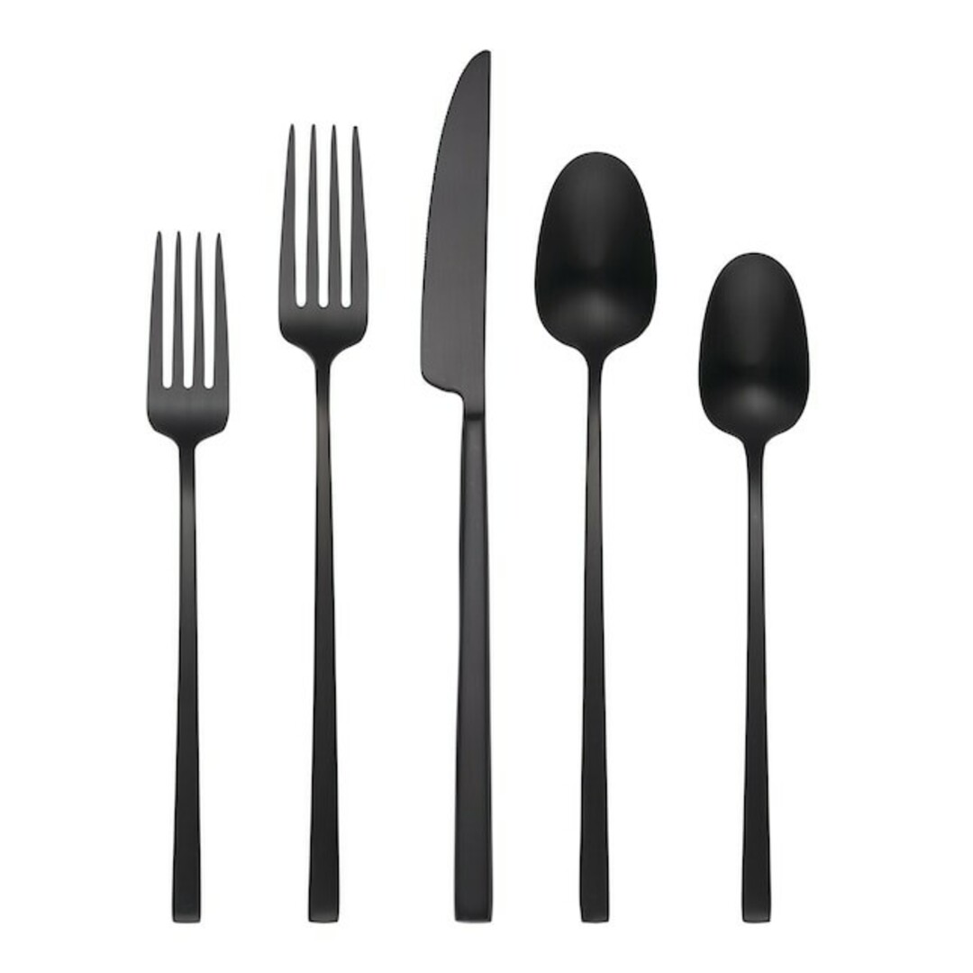 ケンブリッジ カトラリー 5本✕4人分 合計20本 ブラック サテン 新品