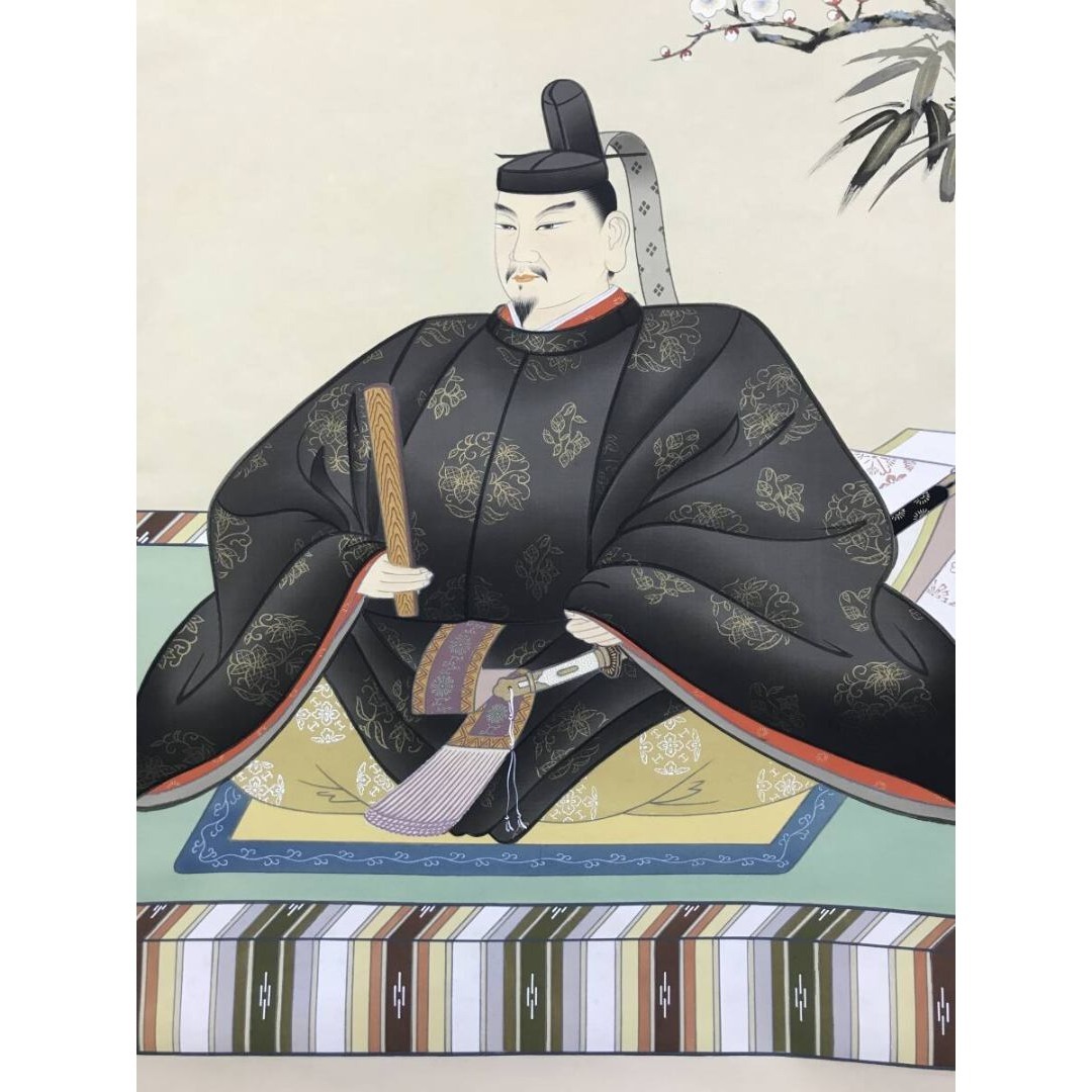 真作/西川春容/菅公御尊像/人物図/学問の神/菅原道真/掛軸