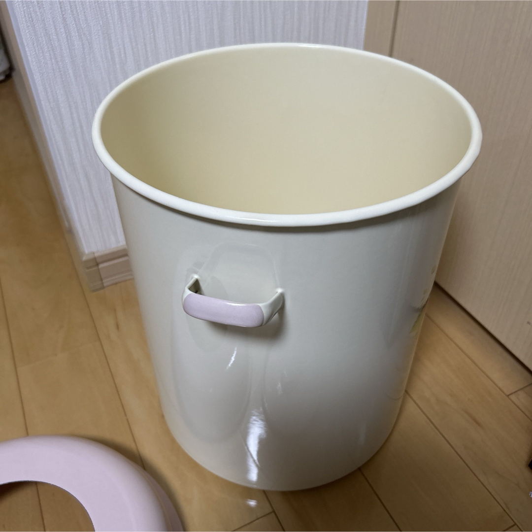 イマン imane フローラ ホーロー トラッシュ缶 特大 希少 アンティーク