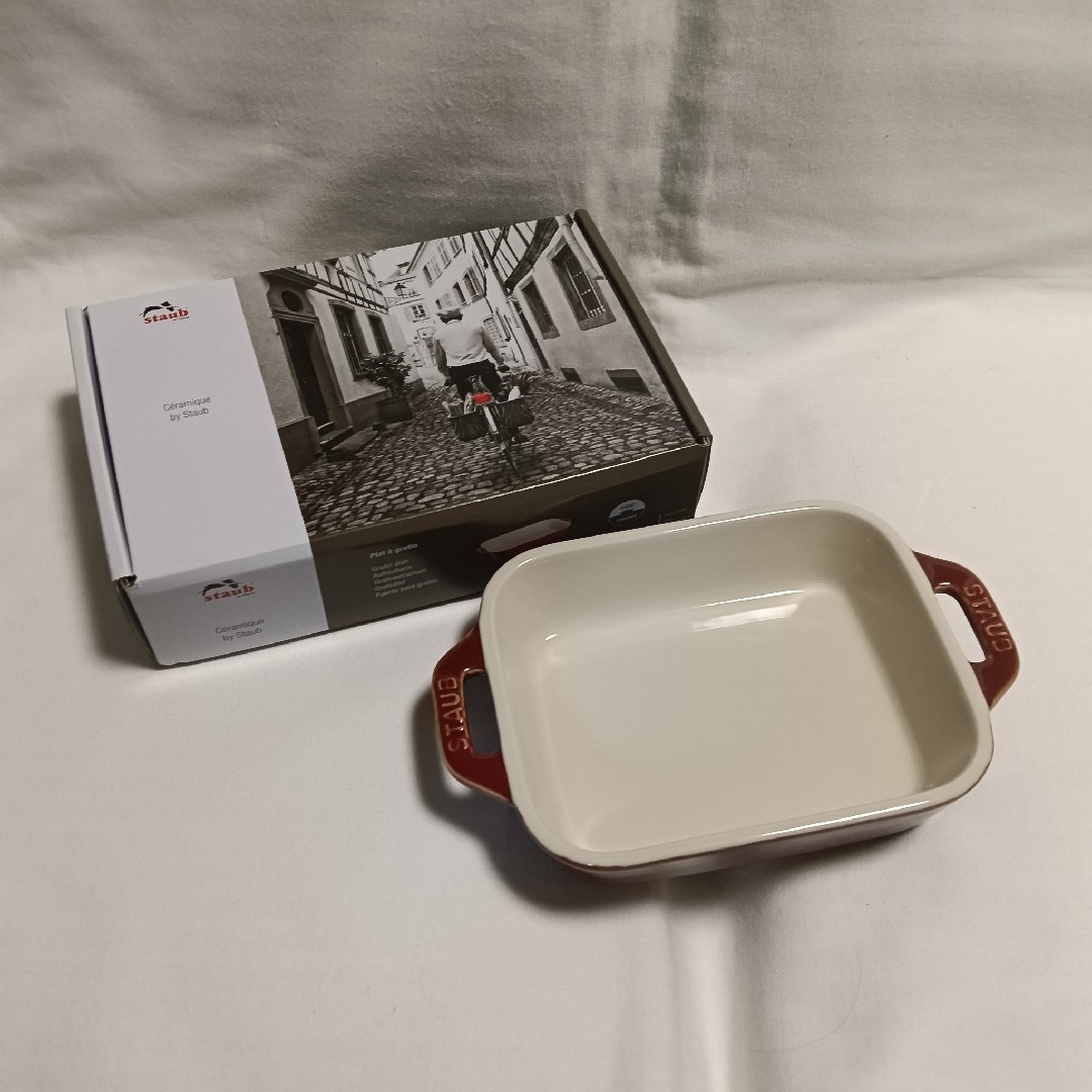 STAUB - Staub 鋳鉄鍋とグラタン皿 バッラリーニ フライパンセット
