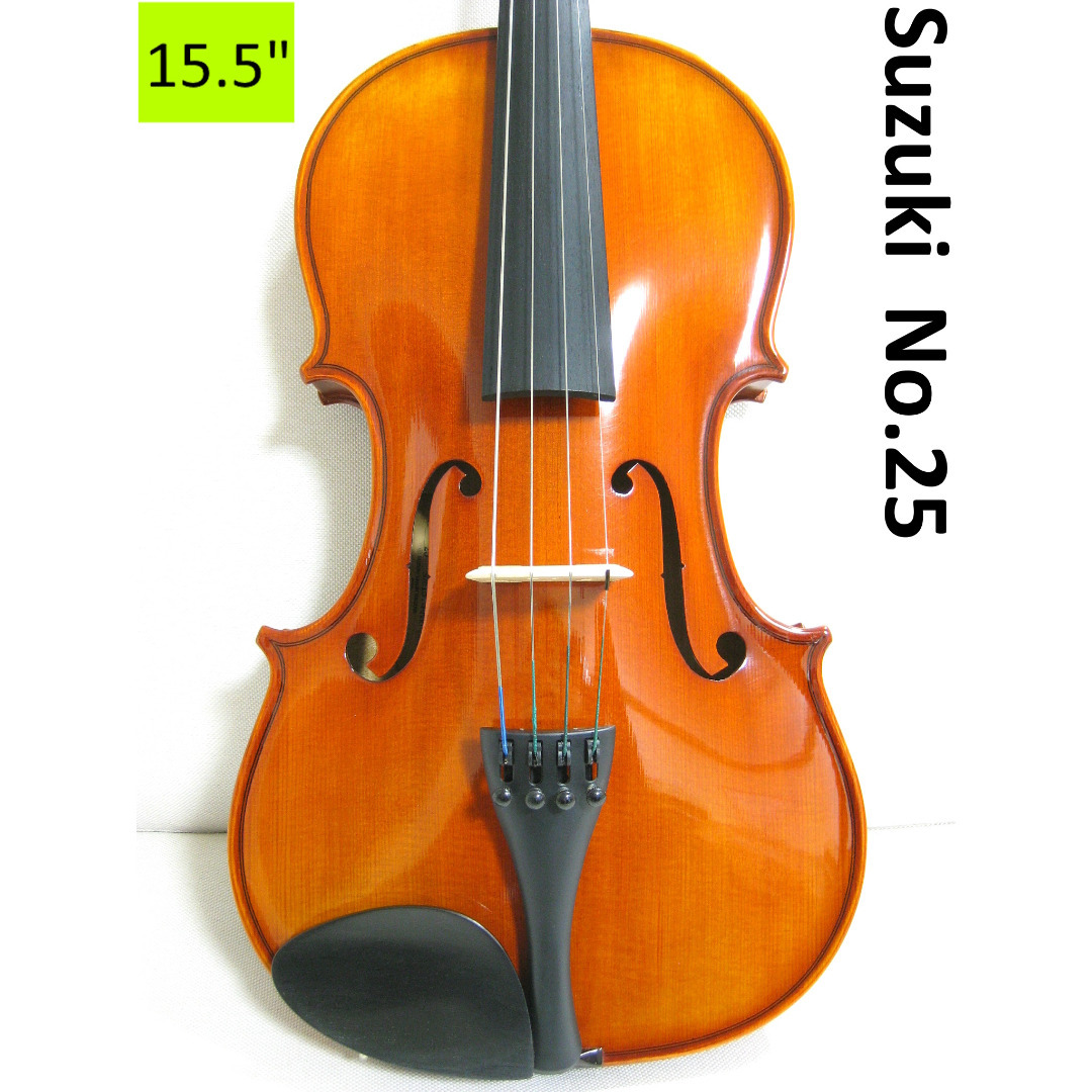 美麗豊音】 鈴木バイオリン社 ビオラ No.25 15.5インチ 付属品セットの