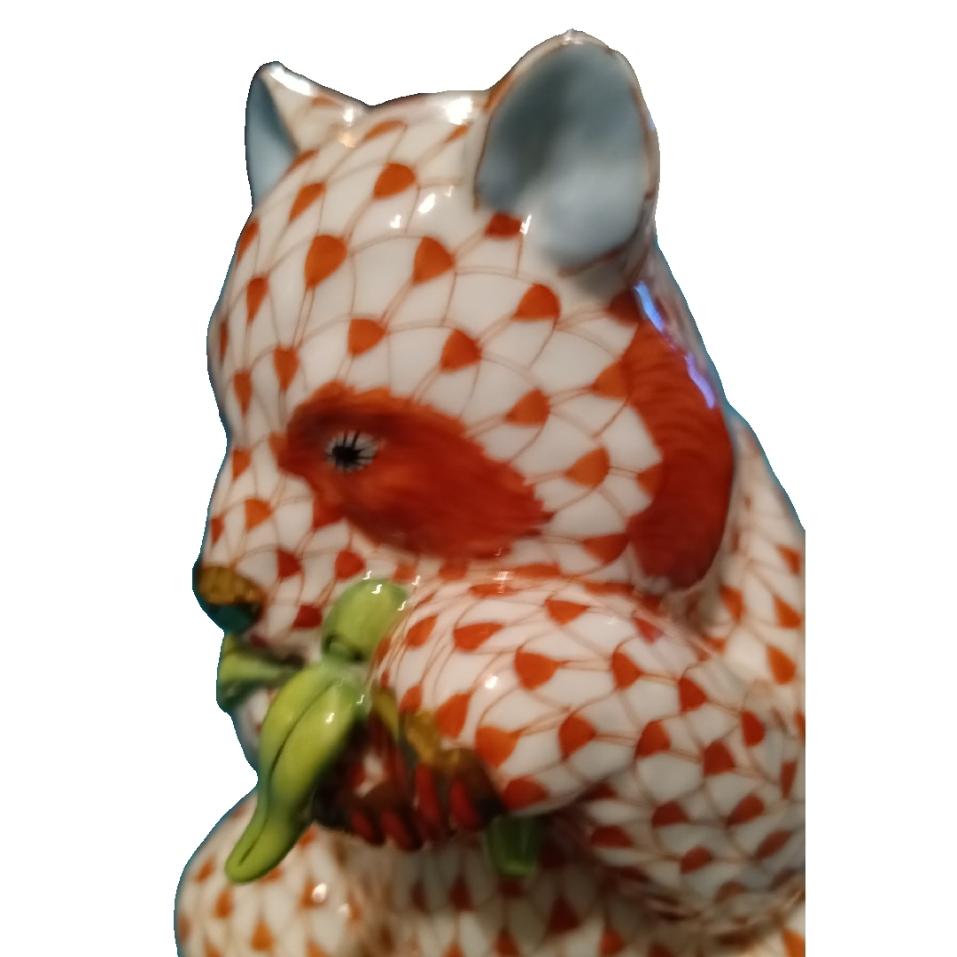HEREND ヘレンド 動物シリーズ 笹を食すパンダ ハンドペイント 磁器製