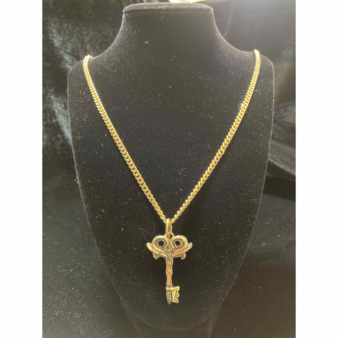 Heart IN KEY Pendant チェーン付き 真鍮 アクセサリー