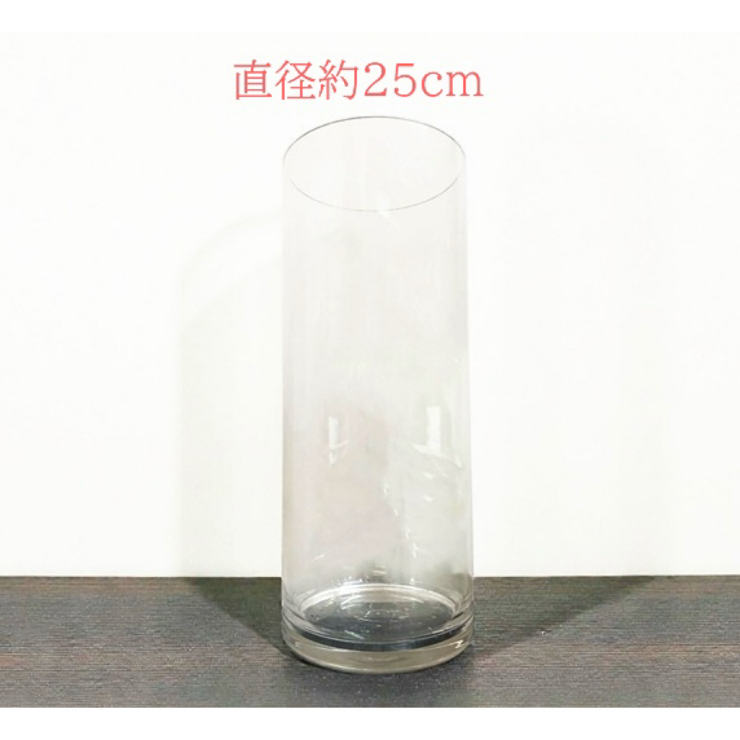 大型ガラス花瓶 高さ60cm 直径25cmの通販 by shioneko shop｜ラクマ
