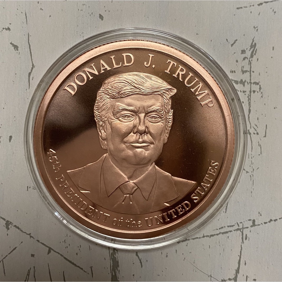 大型5オンス！ドナルド トランプ第45代大統領記念 純銅 銅貨