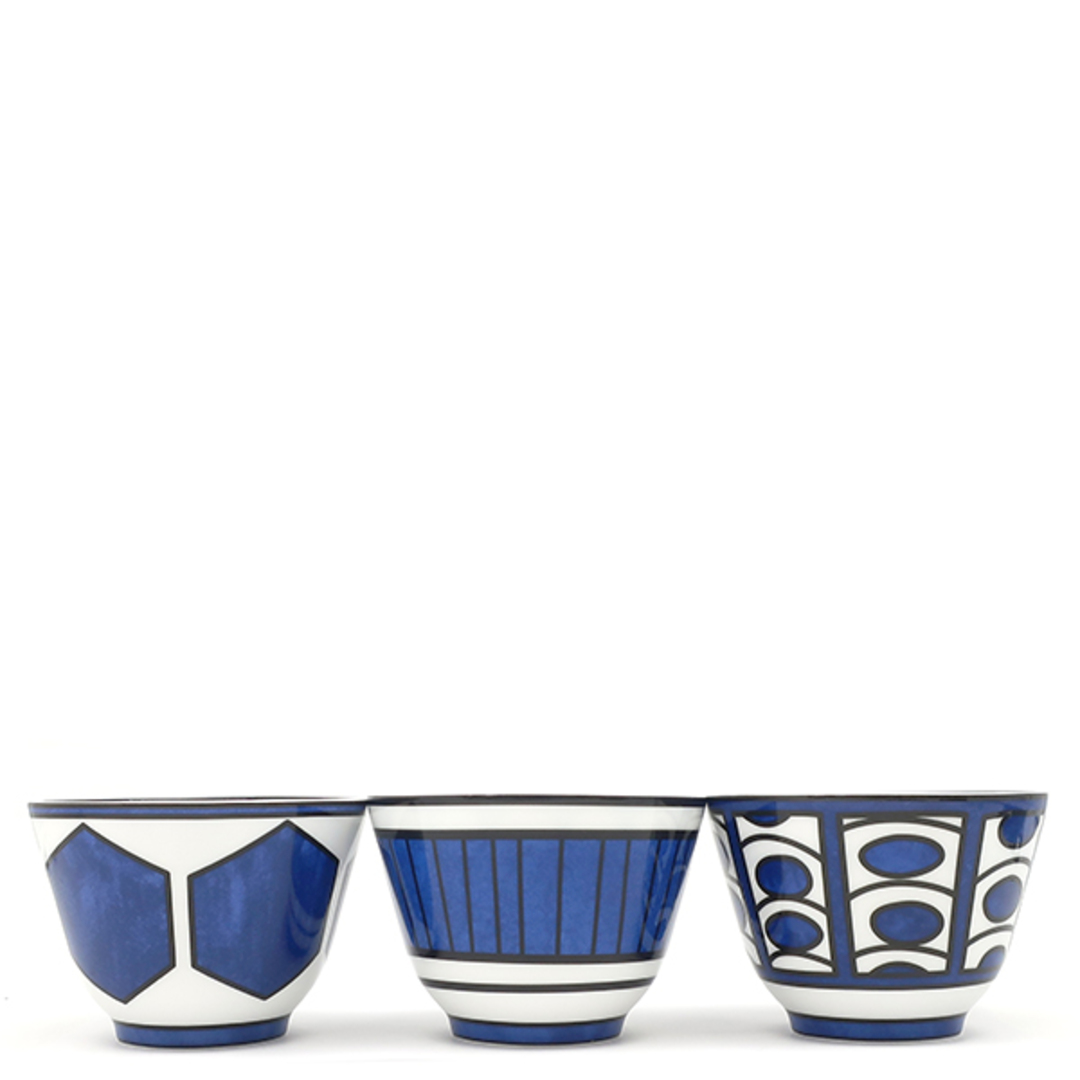 HERMES - エルメス HERMES 食器 ボウル 3点セット 磁器 ブルーX