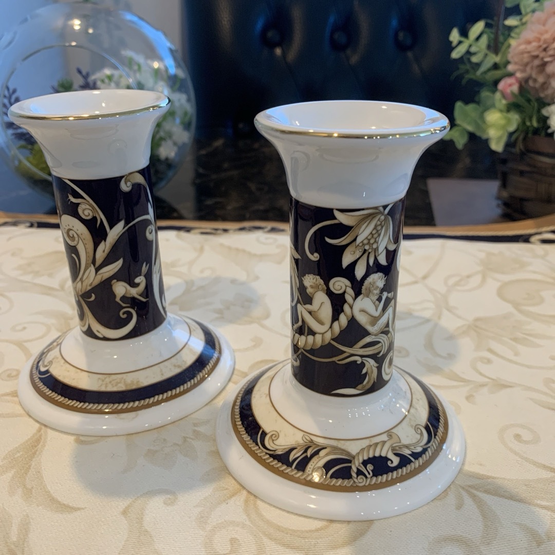WEDGWOOD - 希少 ウェッジウッド コーヌコピア キャンドルスタンド
