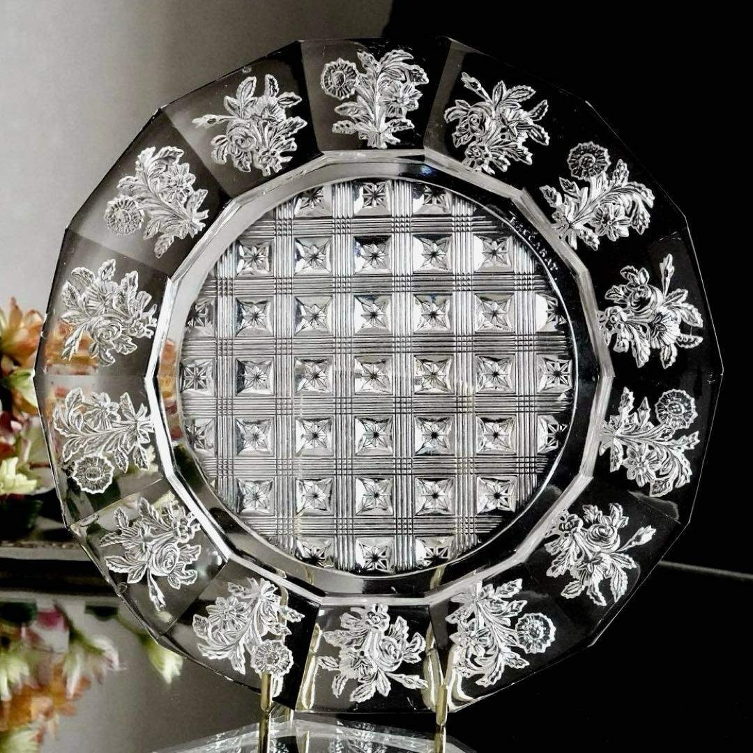 Baccarat - 1840年☆極希少オールドバカラBACCARAT 花紋クリスタル