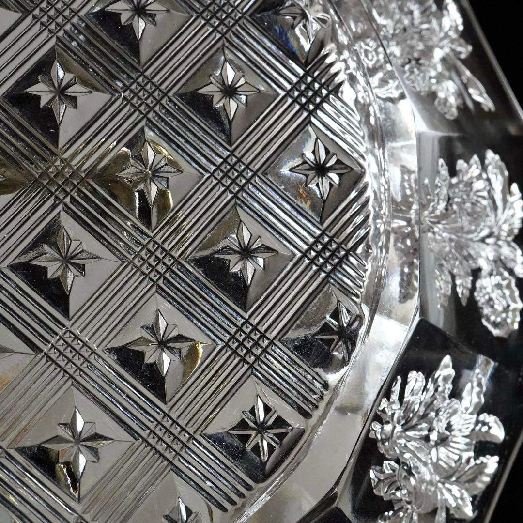 Baccarat - 1840年☆極希少オールドバカラBACCARAT 花紋クリスタル