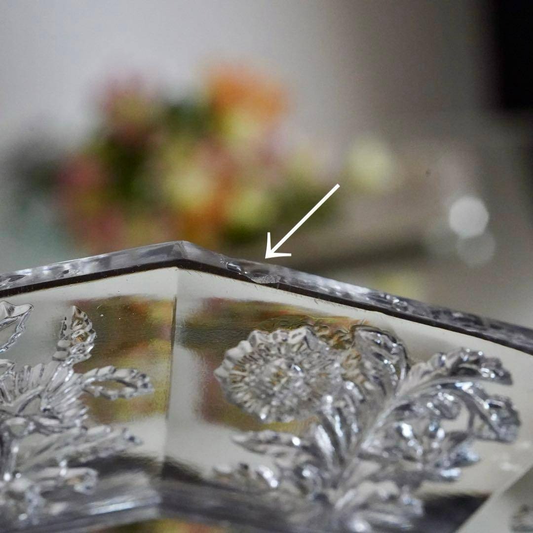 Baccarat - 1840年☆極希少オールドバカラBACCARAT 花紋クリスタル