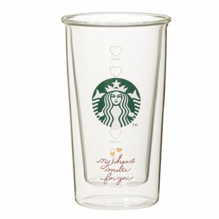 Starbucks - スタバ バレンタイン2023 ビーズハンドル耐熱グラスマグの