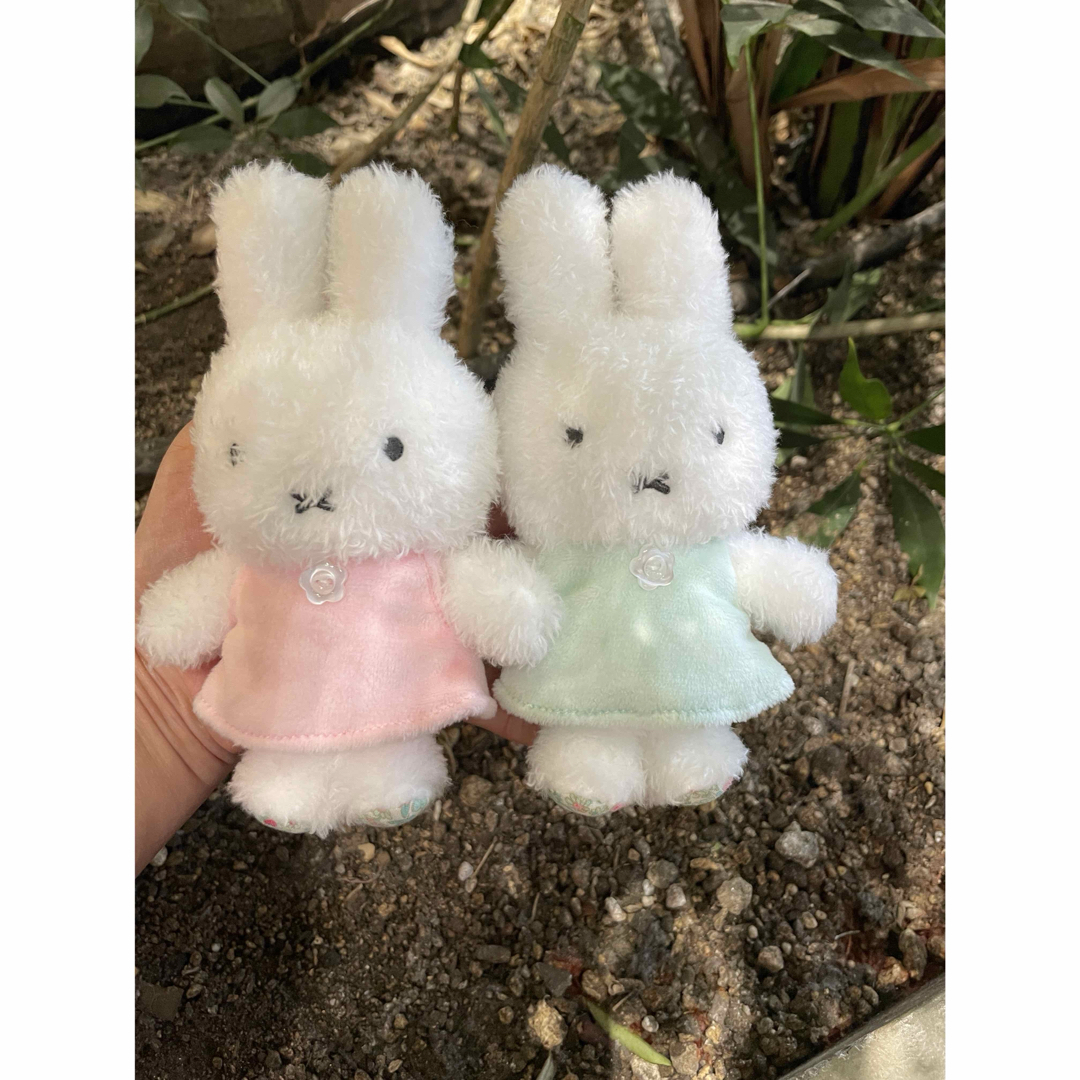 miffy - フラワーミッフィー ほわほわマスコット 2体 コスモスピンク