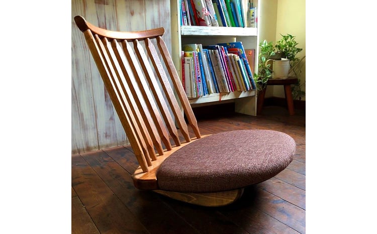 ゆらゆら座椅子／WOOD SKETCH のゆれる座椅子【家具工房ウッドスケッチ